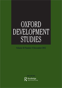 Cover image for Oxford Development Studies, Volume 43, Issue 4, 2015
