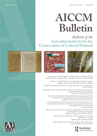 Cover image for AICCM Bulletin, Volume 43, Issue 1, 2022