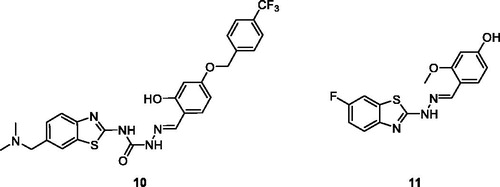 Figure 6. Benzothiazoles 10 and 11.