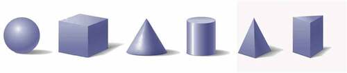 Figure 2. Examples of simple geometric solids.