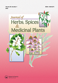 Cover image for Journal of Herbs, Spices & Medicinal Plants, Volume 29, Issue 1, 2023