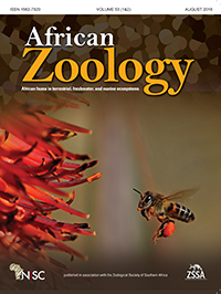 Cover image for African Zoology, Volume 53, Issue 3, 2018