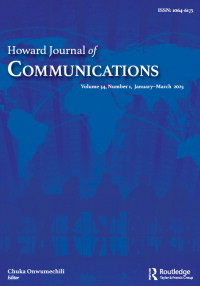 Cover image for Howard Journal of Communications, Volume 34, Issue 1, 2023