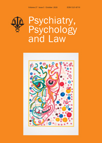 Cover image for Psychiatry, Psychology and Law, Volume 27, Issue 5, 2020