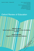 Cover image for Oxford Review of Education, Volume 40, Issue 1, 2014