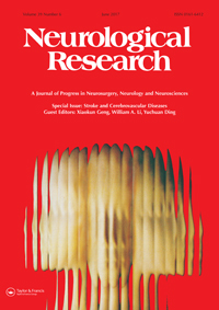 Cover image for Neurological Research, Volume 39, Issue 6, 2017