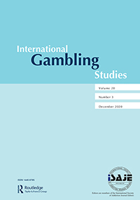Cover image for International Gambling Studies, Volume 20, Issue 3, 2020