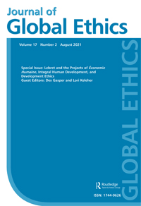 Cover image for Journal of Global Ethics, Volume 17, Issue 2, 2021