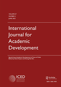 Cover image for International Journal for Academic Development, Volume 27, Issue 2, 2022