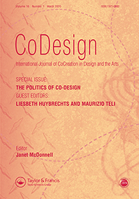 Cover image for CoDesign, Volume 16, Issue 1, 2020