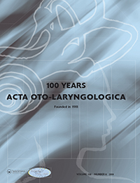 Cover image for Acta Oto-Laryngologica, Volume 138, Issue 8, 2018