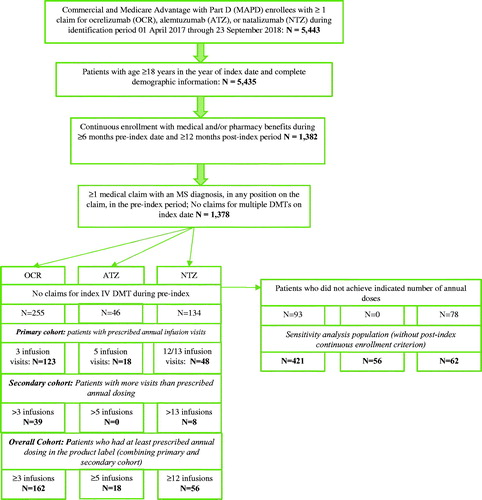 Figure 1. Study cohorts inclusion and cohorts.