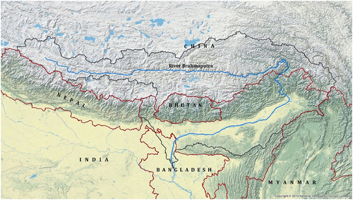 Figure 2. Brahmaputra River basin.