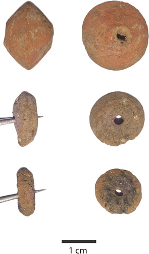 Figure 3. Terracotta beads from Songo Mnara.