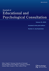 Cover image for Journal of Educational and Psychological Consultation, Volume 33, Issue 3, 2023