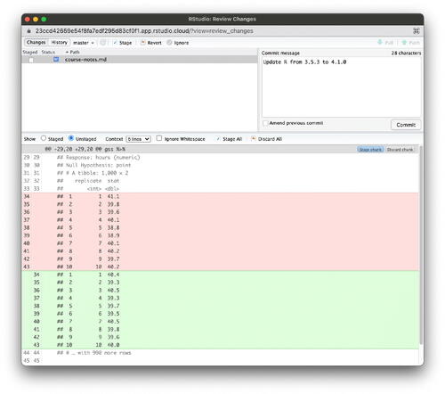 Fig. 2 Diff due to upgrading R from 3.5.3 to 4.1.0.