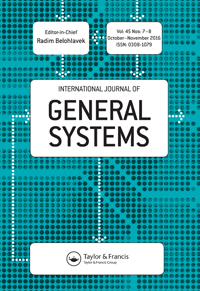 Cover image for International Journal of General Systems, Volume 45, Issue 7-8, 2016