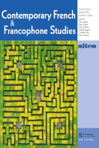 Cover image for Contemporary French and Francophone Studies, Volume 25, Issue 5, 2021