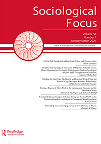 Cover image for Sociological Focus, Volume 54, Issue 1, 2021