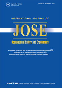 Cover image for International Journal of Occupational Safety and Ergonomics, Volume 28, Issue 2, 2022