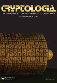 Cover image for Cryptologia, Volume 45, Issue 2, 2021
