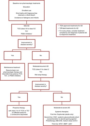 Figure 1 Therapeutic ladder for the treatment of AD.