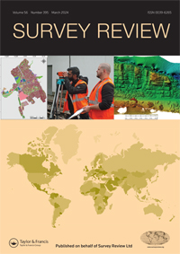 Cover image for Survey Review, Volume 56, Issue 395, 2024
