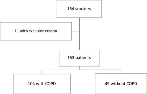 Figure 1 Flowchart showing the inclusion of the participant.