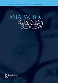 Cover image for Asia Pacific Business Review, Volume 24, Issue 1, 2018