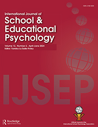 Cover image for International Journal of School & Educational Psychology, Volume 12, Issue 2, 2024