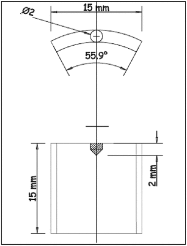 Figure 1. Schematic diagram of corrosion coupons used for the tests [Citation13,Citation14].