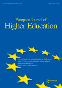 Cover image for European Journal of Higher Education, Volume 13, Issue 2, 2023
