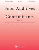 Cover image for Food Additives & Contaminants: Part A, Volume 30, Issue 7, 2013