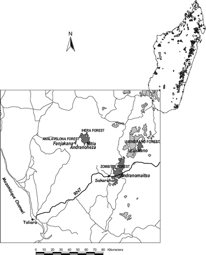 Figure 1. Map of study sites.