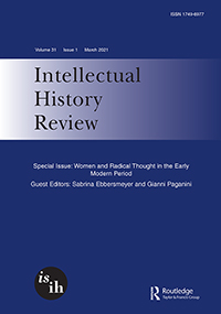 Cover image for Intellectual History Review, Volume 31, Issue 1, 2021