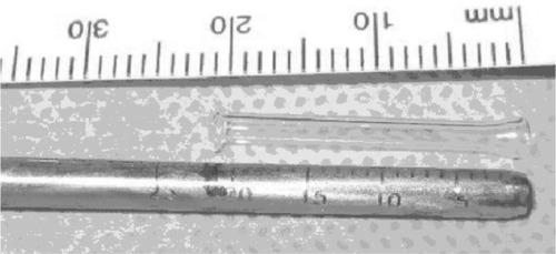 Figure 3 Measurement by Jones tube for a personalized placement.