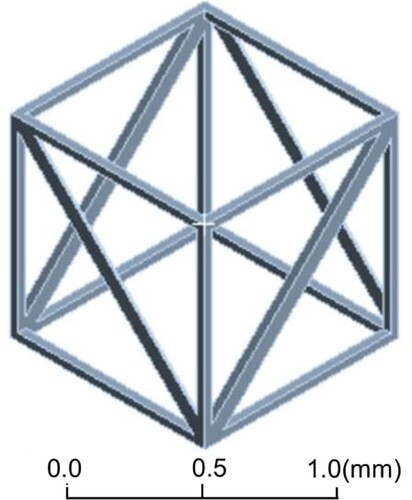 Figure 2. CAD model of the designed unit cell.