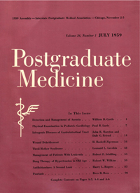 Cover image for Postgraduate Medicine, Volume 26, Issue 1, 1959