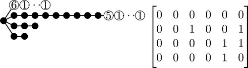 Fig. 4 S3=S9,3,2 with corresponding matrix C3.