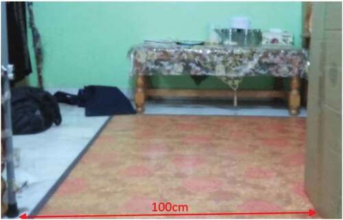 Figure 6. Distance between Obstacle and Ultrasonic sensors 100 cm