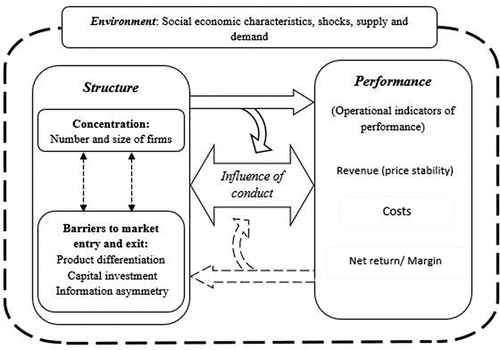 Figure 2. Relationship between factors that affect the competitiveness of the firms.