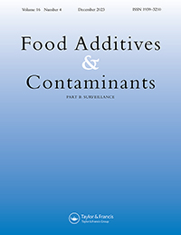 Cover image for Food Additives & Contaminants: Part B, Volume 16, Issue 4, 2023
