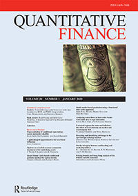 Cover image for Quantitative Finance, Volume 20, Issue 1, 2020