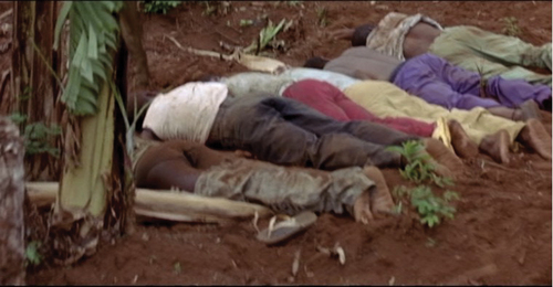 Figure 8. Dead bodies in the African landscape (White Material).
