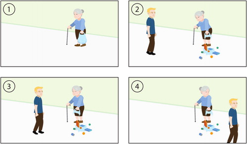 Figure 1. An example interaction from the Edinburgh Social Cognition Test (ESCoT).