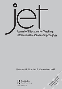 Cover image for Journal of Education for Teaching, Volume 48, Issue 5, 2022