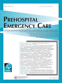 Cover image for Prehospital Emergency Care, Volume 22, Issue 2, 2018
