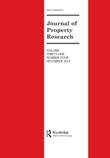 Cover image for Journal of Property Research, Volume 31, Issue 4, 2014