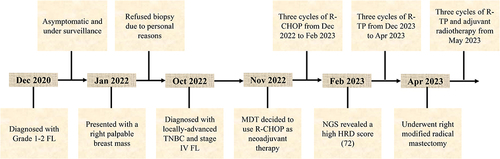 Figure 1 Timeline of this case report.