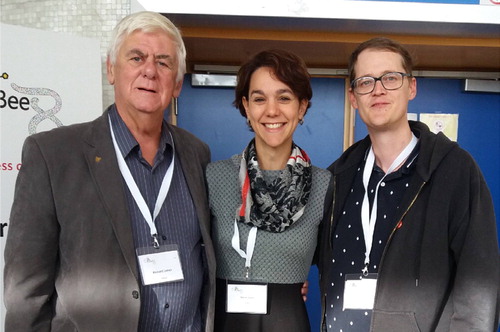 Figure 4. Richard Jones, Kirsten Traynor, and Robert Brodschneider at Eurbee8 in Ghent, Belgium, 2018.